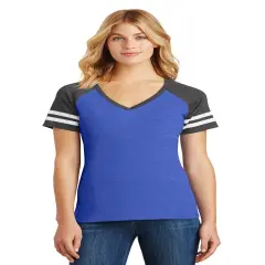 District&reg; Women&rsquo;s Game V-Neck Short Sleeve Tee Heather TR/Hcharcoal