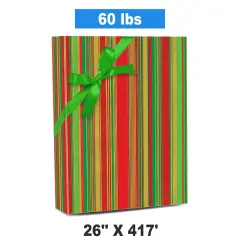 26"x417' Striped Papers with Festive Vibes