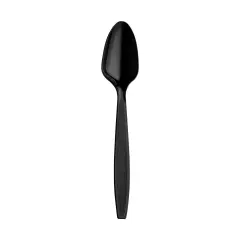 Black Plastic Disposable Spoons (1000 Spoons)