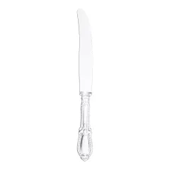 Clear Baroque Disposable Plastic Dinner Knives (480 Knives)