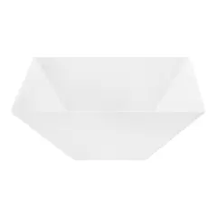 White Square Plastic Serving Bowls - 4 qt. (24 Bowls)