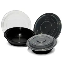 Round PET Container 24 oz x 7 1/4" x 1 3/4"