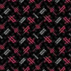 NBA Licensed Houston Rockets Ditsy City Print Cotton Fabric by the Yard