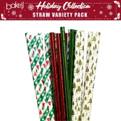 Christmas Collection Cake Pop Straws Combo Pack C (4PC Set)