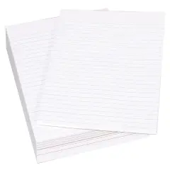 School Smart Legal Pad, 8-1/2 x 11 Inches, White, 50 Sheets, Pack of 12