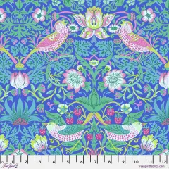 Strawberry Thief in Blue (pwkw013.blue) | Kaffe x Morris and Co. | The Original Morris & Co | Free Spirit