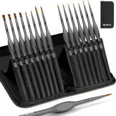 15 Pack Miniature Painting Set, Fine Detail Paint Brushes for Models
