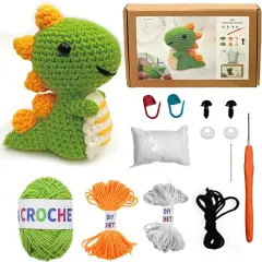 Dinosaur Crochet Kit - Green Dinosaur