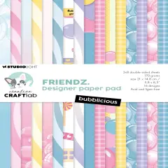 Creative Craftlab Friendz Paper Pad 5.83"X8.27"-Bubblicious