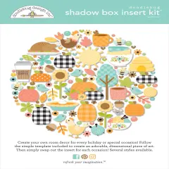 Doodlebug Design Shadow Box Insert Kit-Farmhouse