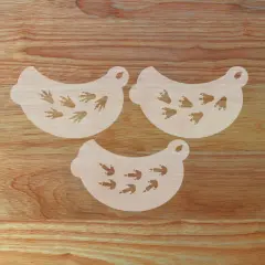 Dinosaur Tracks Face Painting Stencil Set | Perfect for Face Painting, Temporary Tattoos, Birthday Party | Designer Stencils |