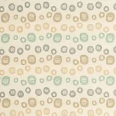 Mint - AquaTeal AbstractGeometric Upholstery Fabric 54 Inches"