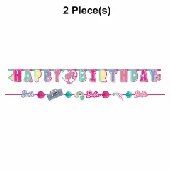 Barbie&reg; Dream Together Happy Birthday Banner 2 Pc.