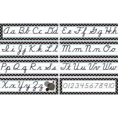 Black Polka Dots Cursive Mini Bulletin Board Set
