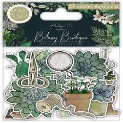 Craft Consortium Chipboard Ephemera 29/Pkg-Botany Boutique