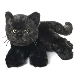 Bearington Collection Jinx Cat 15 In Stuffed Animals Black Cat Plush Toy - Stuffed Cats That Look Real - Plushies for Kids, For Ages 3-14
