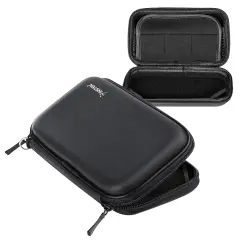 For Nintendo 3DS / NDS Lite Eva Case by Insten, Black
