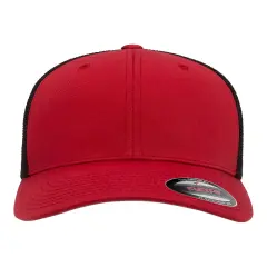 Flexfit&reg; Adult Trucker Cap RED/ BLACK
