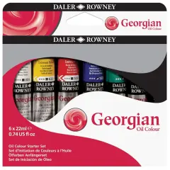 Daler-Rowney Georgian Oil Paint Starter Set 6/Pkg-Water-Mixable