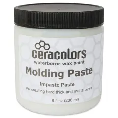 Ceracolors Waterborne Wax Paint Molding Paste, 236 ml Jar