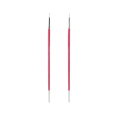 Creative Mark Pro White Soft Filament Acrylic Paint Brushes - BrightSets of 3 - Versatile Synthetic Brushes for Acrylic Painting , Gouache, Oils & Caseins