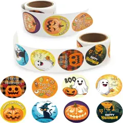 Halloween Sticker Roll for Kids 200 PCS