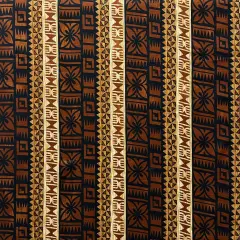 1 Yard Traditional Fiji Cotton Fabric Bark Cloth 45 Inches Width Brown
