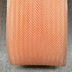 1 Yard Horsehair Braid Trim 100% Nylon Stiff Crinoline Webbing for Dresses, Hats & Costumes 2" Wide Peach