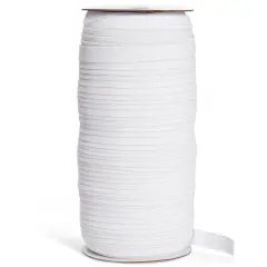 109 Yards White 1/2 Inch Elastic Band for Sewing Clothes, Stretch Knit Bands for DIY Arts and Crafts, Tailoring, Clothing Garment Repair, Kitting Supplies