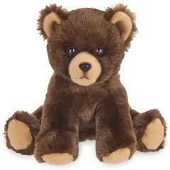 Bearington Lil' Grizby The Brown Grizzly Teddy Bear Plush, 7 Inch Bear Stuffed Animal, For Ages 3-14