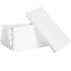 6 Pack Craft Foam Sheets, 1 Inch Thick Rectangle Blocks for Floral Arrangements, DIY Projects, Packing (12 x 6 x 1 in) White