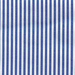 1 Yard Poplin Stripe Fabric, 57/58&Prime; Wide Polyester Cotton Blend ROYAL