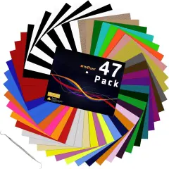 Heat Transfer Vinyl Bundle: 47 Pack 12" x 10"