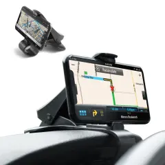Car Phone Holder Mount for Car Dashboard Dash HUD, Cell Phone Clip for iPhone 12 11 Pro Max XS XR Mini Samsung Galaxy Mobile Black