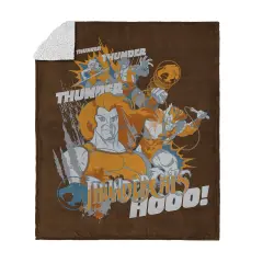 Warner Brothers Thundercats Silk Touch Sherpa Throw Blanket Thundercats hooo!