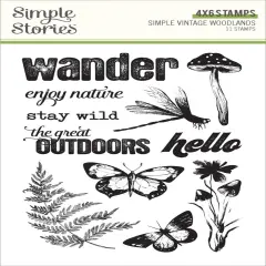 Simple Vintage Woodlands Stamps-Photopolymer