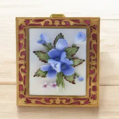 Ceramic Blue Bonnet Flower Wall Plaque, Texas Flower, Texas Home Decor, Spring Decor, Gift for Mom