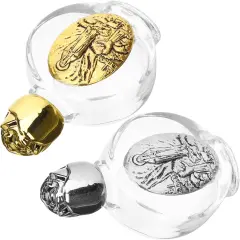 2pcs Empty Glass Holy Water Bottles