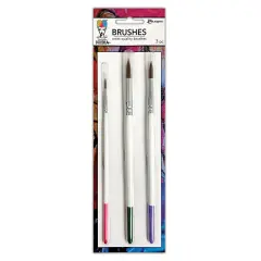 Dina Wakley MEdia Soft Bristle Brush Set-#2, #8 & #12