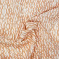 1 Yard Persimmon Rayon Crinkle Crepon Apparel Fabric Lightweight Drape, 50/52" Width