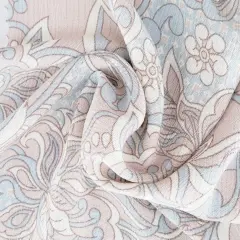 1 Yard Rayon Crinkle Fabric Sky Gray 50/52" Wide Lightweight, Drapey Crepon for Stylish Apparel