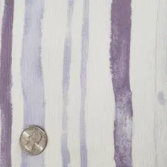 1 Yard Lilac Ivory Rayon Crinkle Apparel Fabric for Dresses Skirts and DIY Projects 50/52" Width