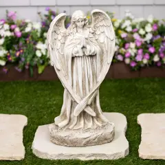 Northlight Praying Angel Outdoor Garden Statue - 17" Beige