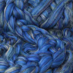 Designer Blend Corriedale, Sparkling Nylon Top Roving. Fancy, Colorful, Exotic - Limited Edition. Phasian