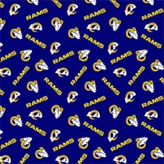 Licensed NFL Los Angeles Rams Cotton 70401-D Fabric by the Yard