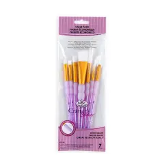 RCC 407 | Crafter's Choice&trade; 7pc White Taklon Variety Brush Set