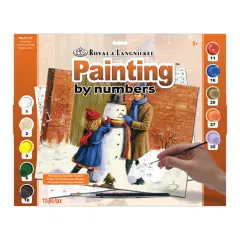 PAL37 | Painting by numbers&trade; 13pc 11.25" x 13.375" The Snowman Painting Project