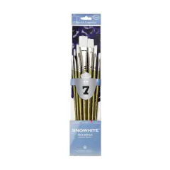 RSET-4590 | Snowhite&trade; 7pc Oil & Acrylic Flat Brush Set