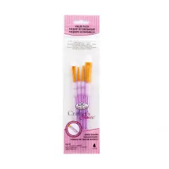 RCC 223 | Crafter's Choice&trade; 4pc White Taklon Shader/Round Brush Set