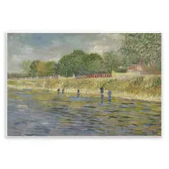 Stupell Industries Classic Van Gogh River Landscape Wall Plaque Art Design by one1000paintings